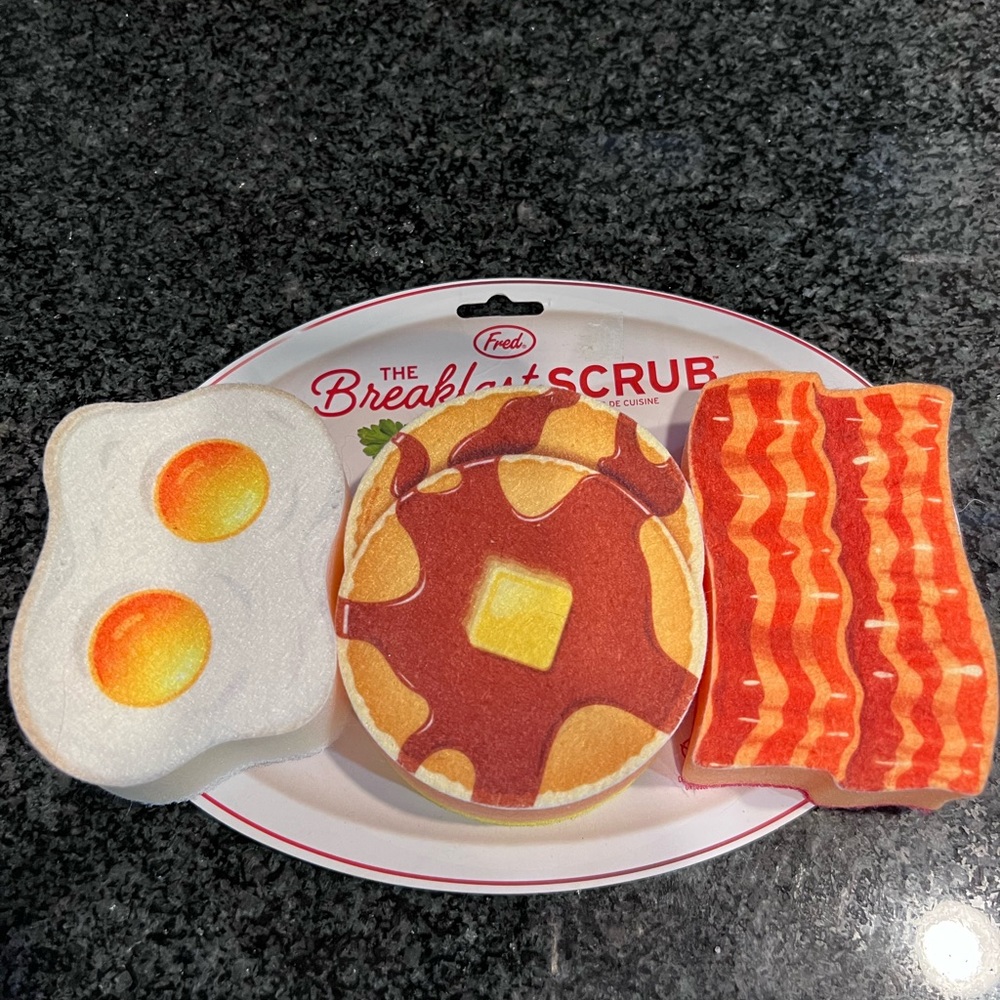 NWT Fred the Breakfast scrub trio of sponges.  Kitchen